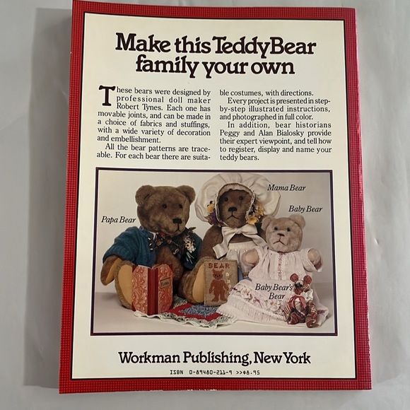 NWT Making Your Own Teddy Bear BOOK 1982 Bialosky Tynes Vintage Patterns Clothes - Picture 3 of 17